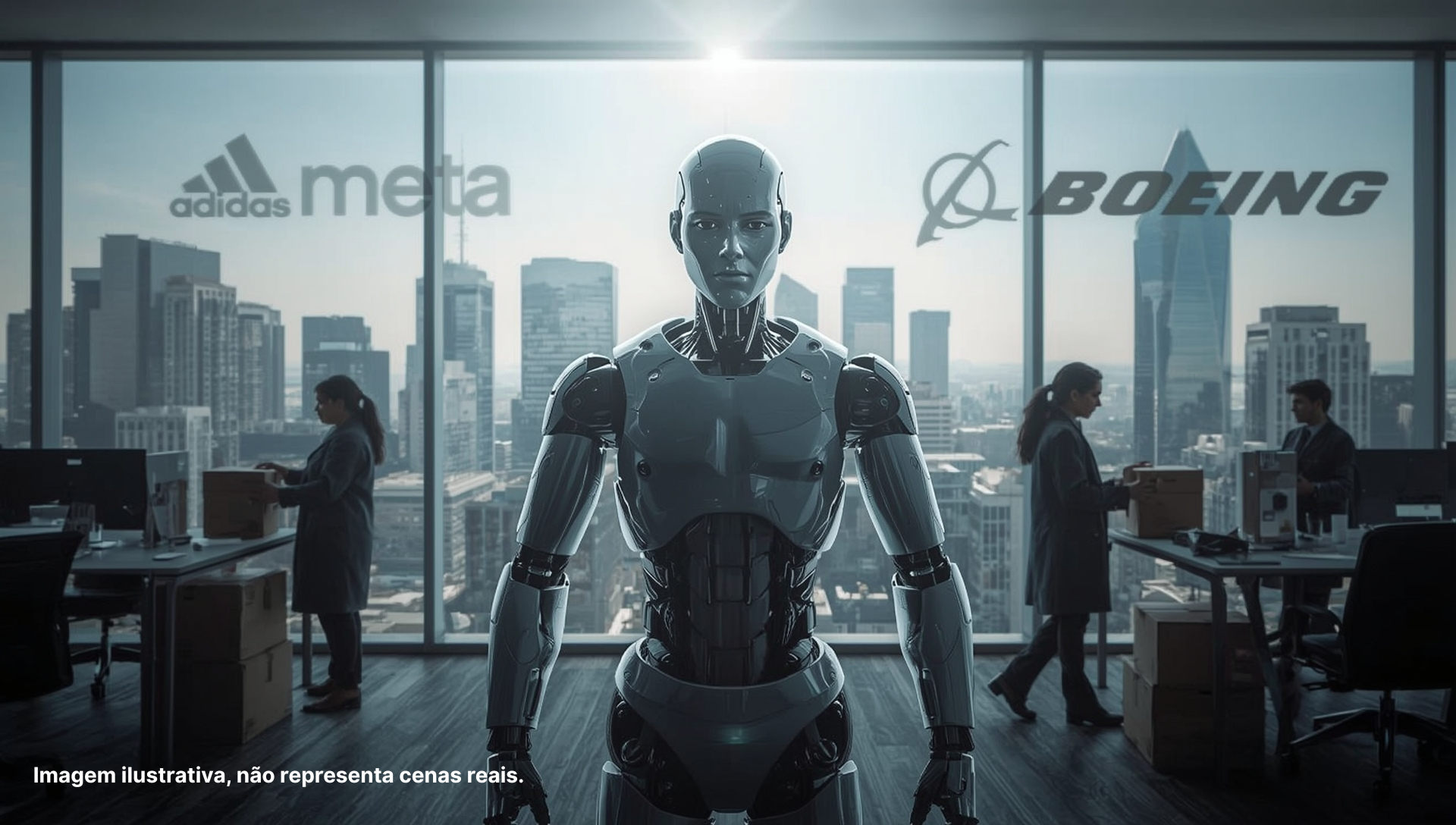 Demissões causadas pela IA disparam em 2025: Adidas, Meta e Boeing